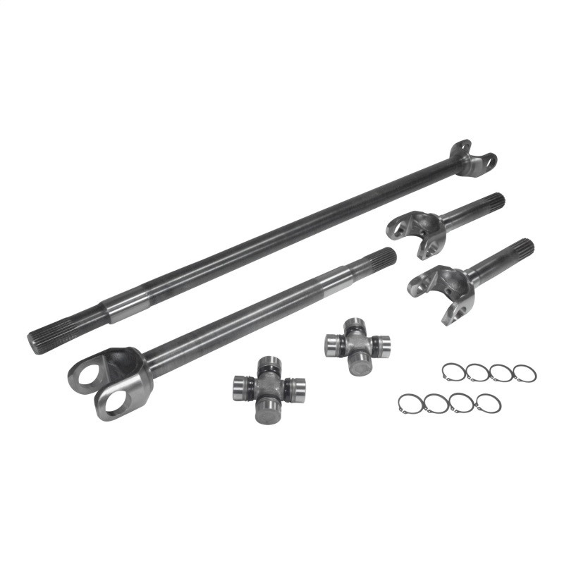 Yukon Gear Front 4340 Chrome-Moly Replacement Axle Kit For 79-87 GM 8.5in 1/2 Ton Truck and Blazer - YA W24118