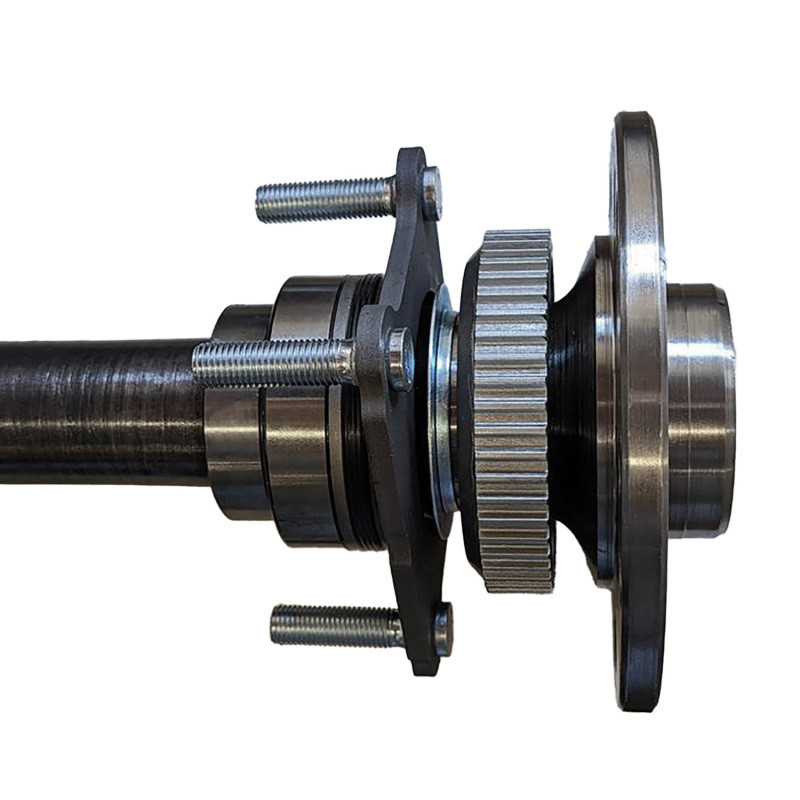 Yukon Chromoly Rear Axle Kit Dana 44 Narrow Track w/E-Locker Right Hand 33.25in Long - YA WD44JLRUB-R-SBK