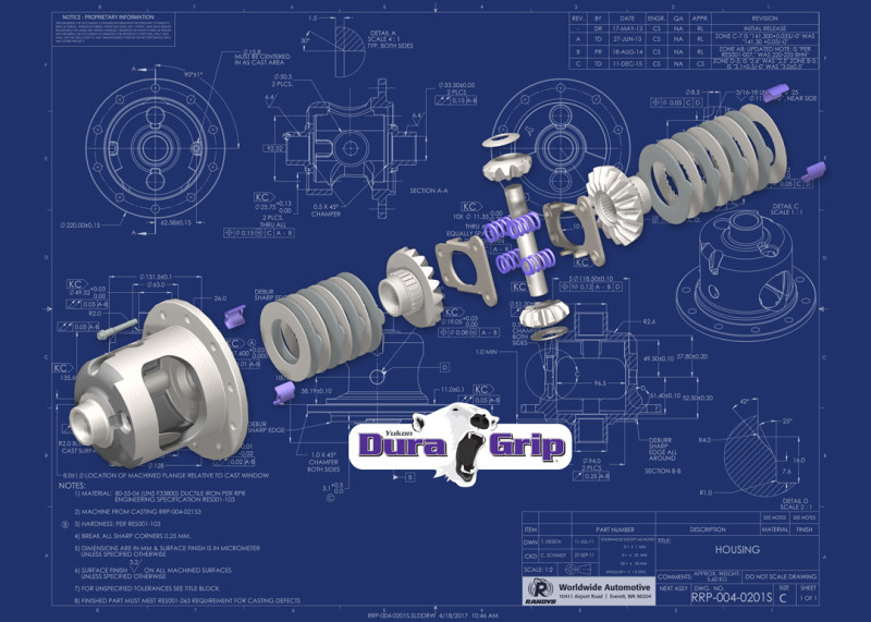 Yukon Dura Grip Positraction for Dana 80 / 35 Spline / 4.10 & Up - YDGD80-4-35