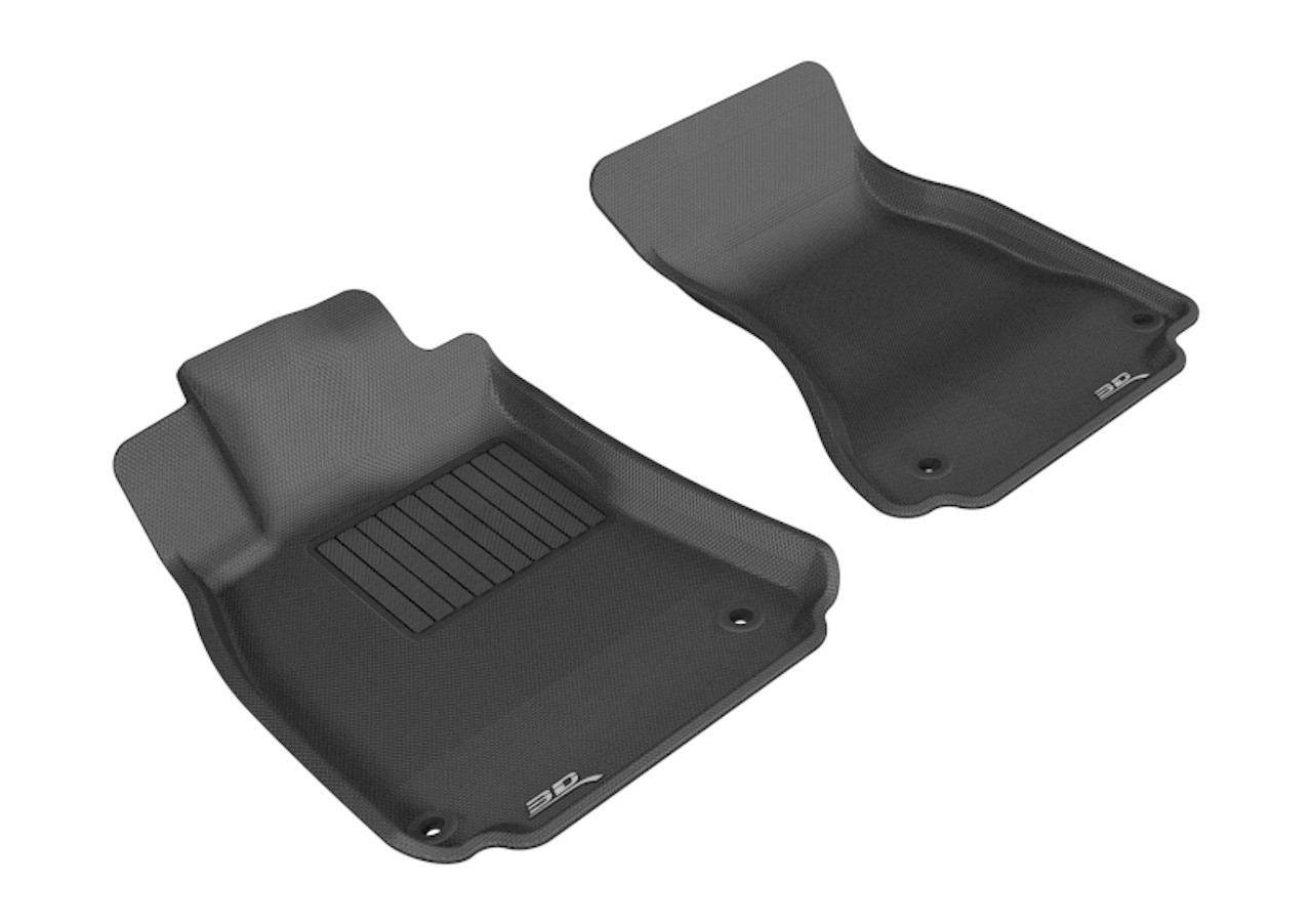 3D MAXpider 2009-2017 Audi A4/S4/RS4/A5/S5 Kagu 1st Row Floormat - Black - L1AD02711509