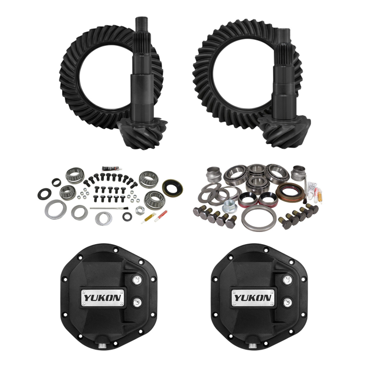 Yukon 07-18 Jeep Wrangler STG 2 Re-Gear Kit w/Cover for Dana 44 5.13 Ratio 24 Spline - Front & Rear - YGK016STG2