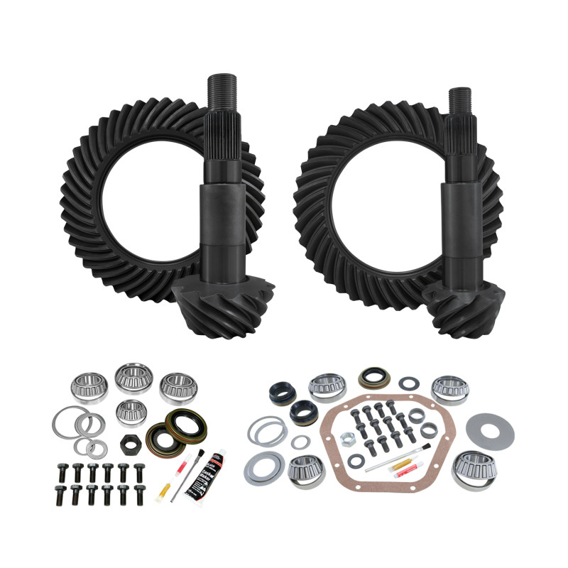 Yukon Gear & Install Kit Package for 99-16 Ford F350 Dana 60 Front/Dana 80 Rear 4.11 Ratio - YGK145