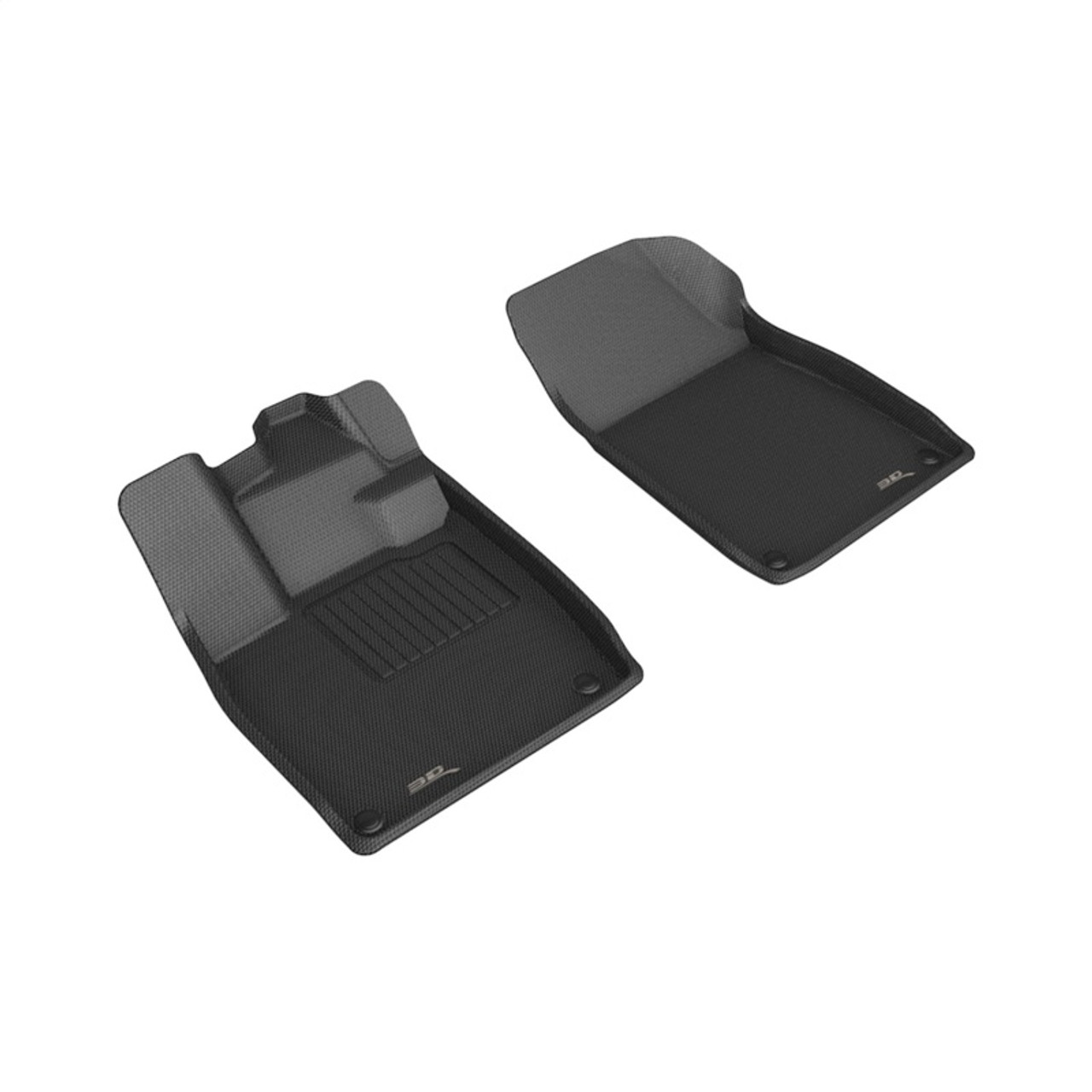 3D MAXpider 22-24 Audi Q4 E-TRON / 22-24 Audi Q4 E-TRON Sportba Kagu 1st Row Floormats - Black - L1AD07911509