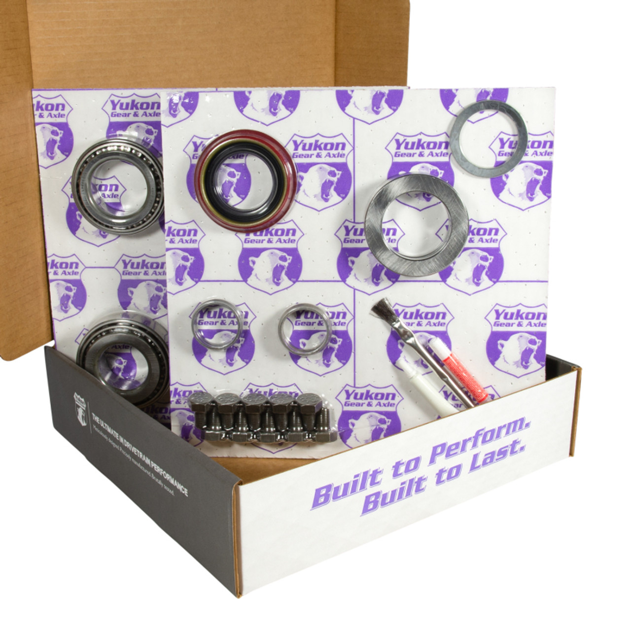 Yukon 8.8in Ford 3.31 Rear Ring & Pinion Install Kit 28 Spline Positraction 2.25in Axle Bearings - YGK2221