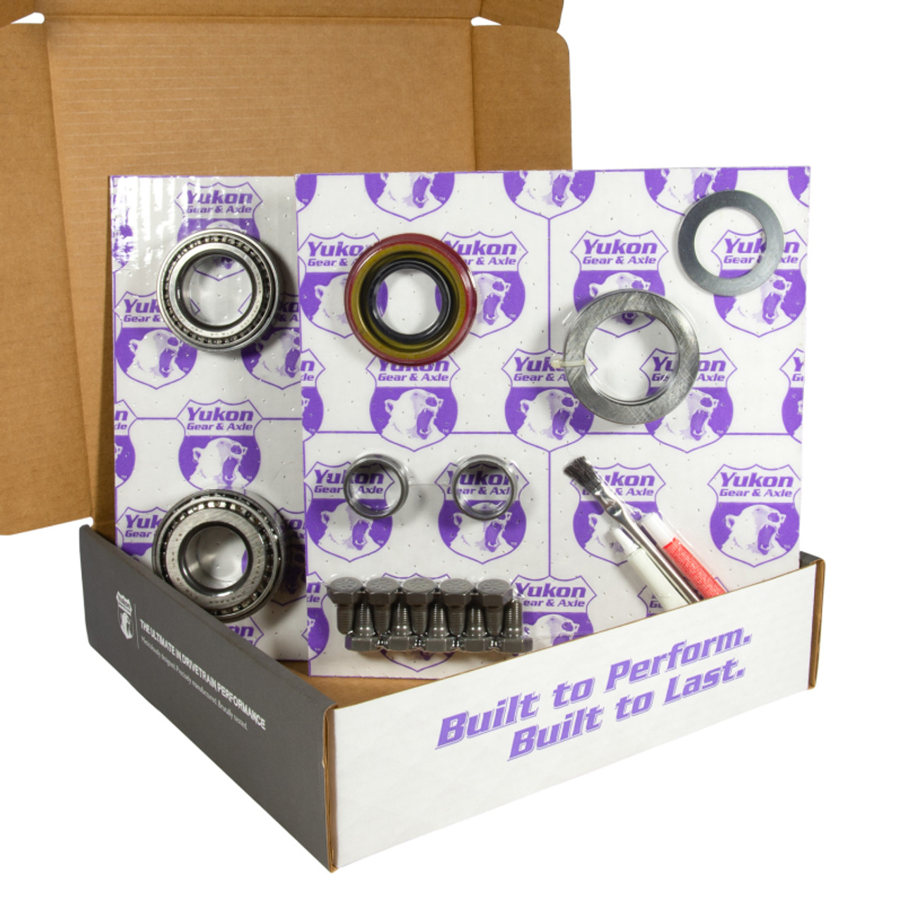 Yukon 7.5in/7.625in GM 3.42 Rear Ring & Pinion Install Kit 28 Spline Positraction Axle Bearings - YGK2245