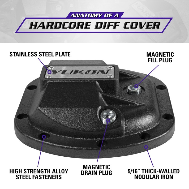 Yukon Gear Hardcore Diff Cover for Dana 30/Super 30 - YHCC-D30