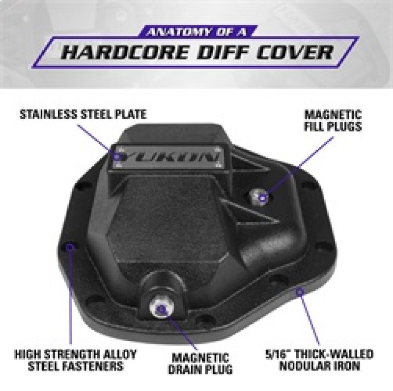 Yukon Hardcore Diff Cover for Dana 80 - YHCC-D80
