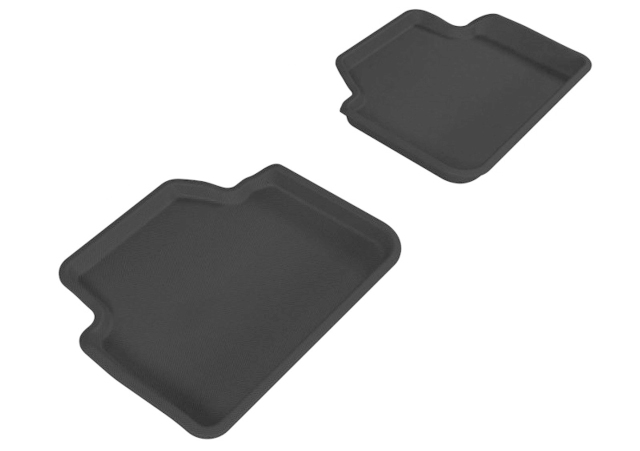 3D MAXpider 2006-2011 BMW 3 Series/X3 E90/E83 Kagu 2nd Row Floormats - Black - L1BM00621509