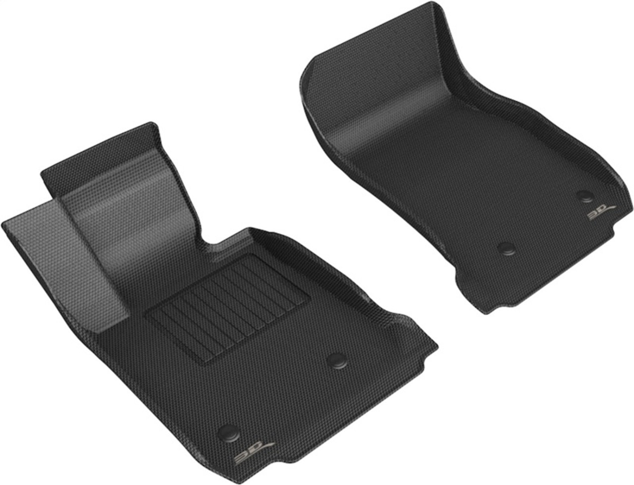 3D Maxpider 12-19 BMW 1 Series Kagu Floor Mat- Black R1 - L1BM03611509