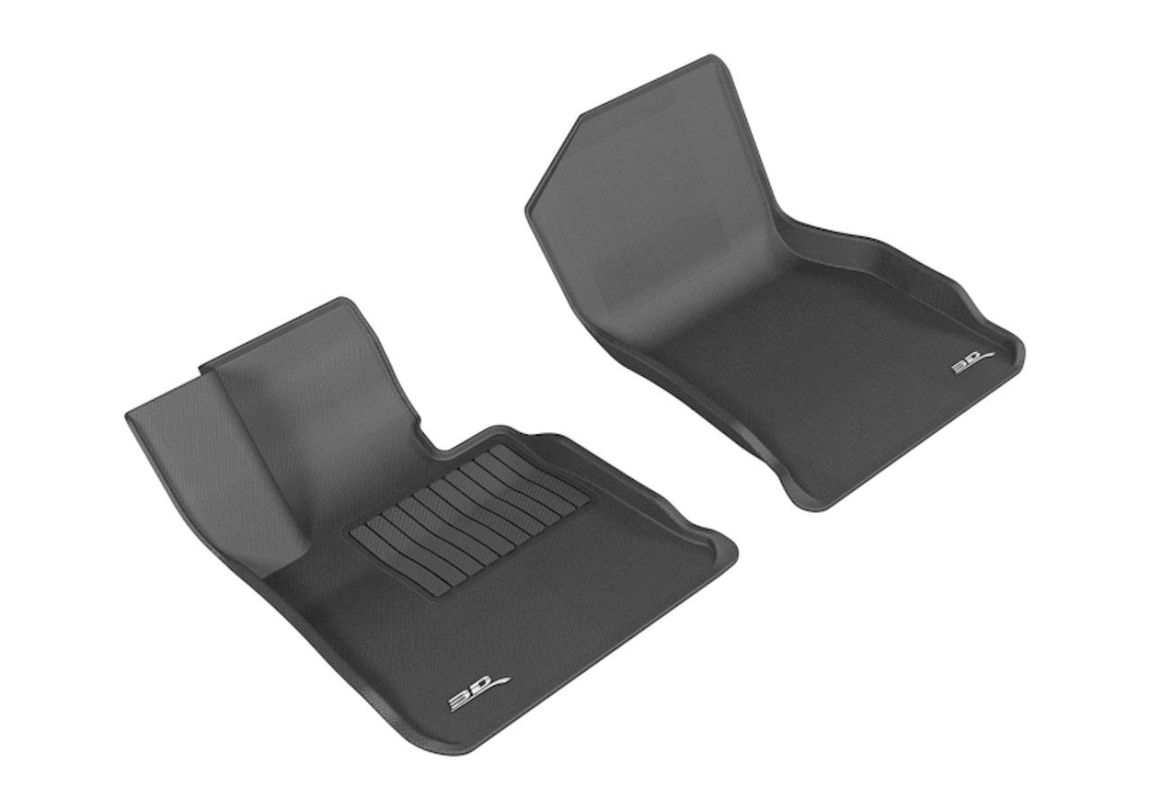 3D MAXpider 2014-2020 BMW 4 Series F32/F33/F36 Kagu 1st Row Floormat - Black - L1BM05611509