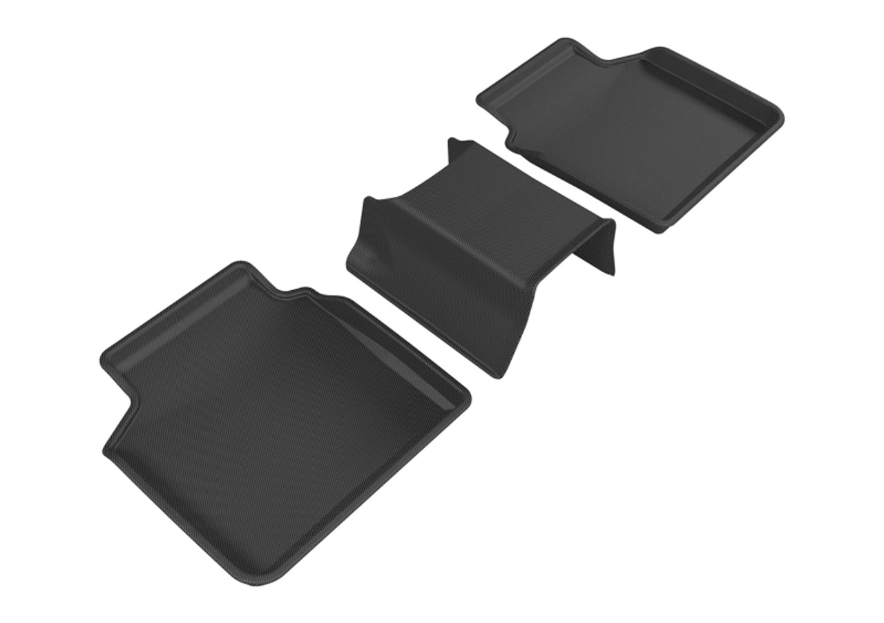 3D MAXpider 2016-2020 BMW 7 Series Kagu 2nd Row Floormats - Black - L1BM07621509