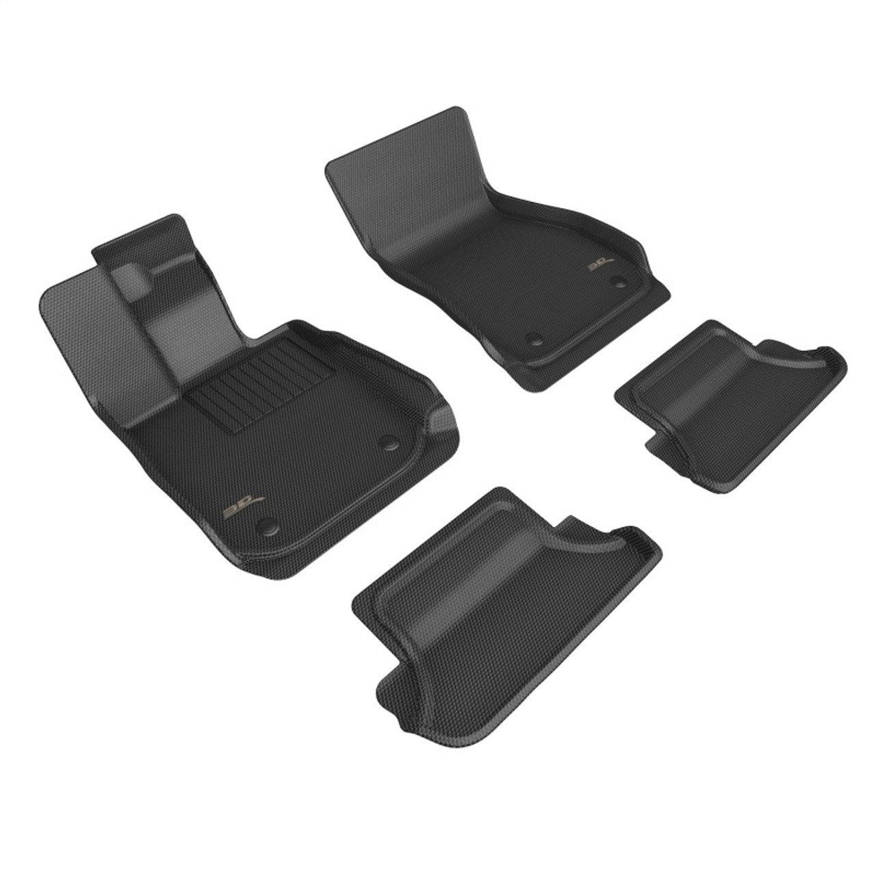 3D Maxpider 18-23 BMW 8 Series Kagu Floor Mat- Black R1 R2 - L1BM11001509