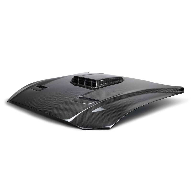Anderson Composites 21-23 Ford Mustang Mach 1 Type-SK Double-Sided Carbon Fiber Hood