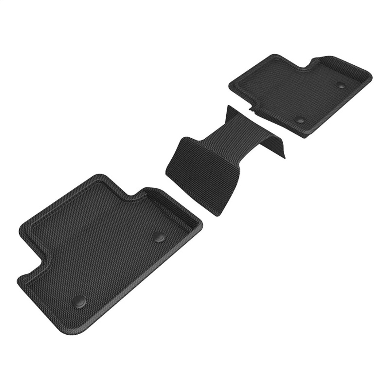 3D MAXpider BMW i5 (G60) 23-25 / 5 SERIES (G60) Kagu 2nd Row Floormat - Black - L1BM15421509