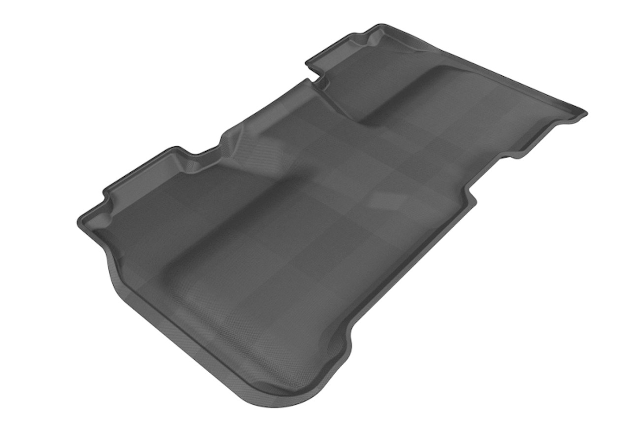 3D MAXpider 2014-2019 Chevrolet Silverado Crew Cab Kagu 2nd Row Floormats - Black - L1CH04021509