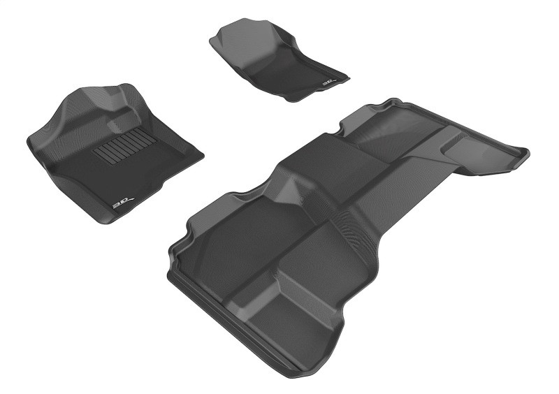 3D MAXpider 07-13 Chevrolet Silverado 1500 EXTENDED Cab Kagu Black Full Set - L1CH05001509 Photo - Primary