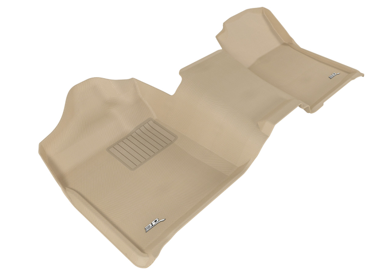 3D MAXpider 2007-2013 Chevrolet/GMC Silverado/Sierra Regular Cab Kagu 1st Row Floormat - Black - L1CH05511509