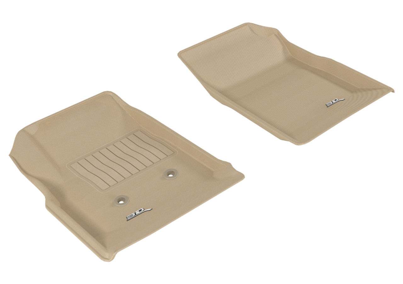3D MAXpider 2015-2020 Chevrolet/GMC Colorado/Canyon Crew Cab Kagu 1st Row Floormat - Tan - L1CH06711502