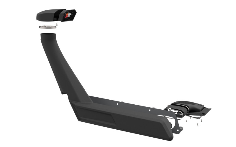 K&N 21-23 Ford Bronco 2.3L/2.7L Elevated Intake Kit (Snorkel) - 63-8002 Photo - out of package