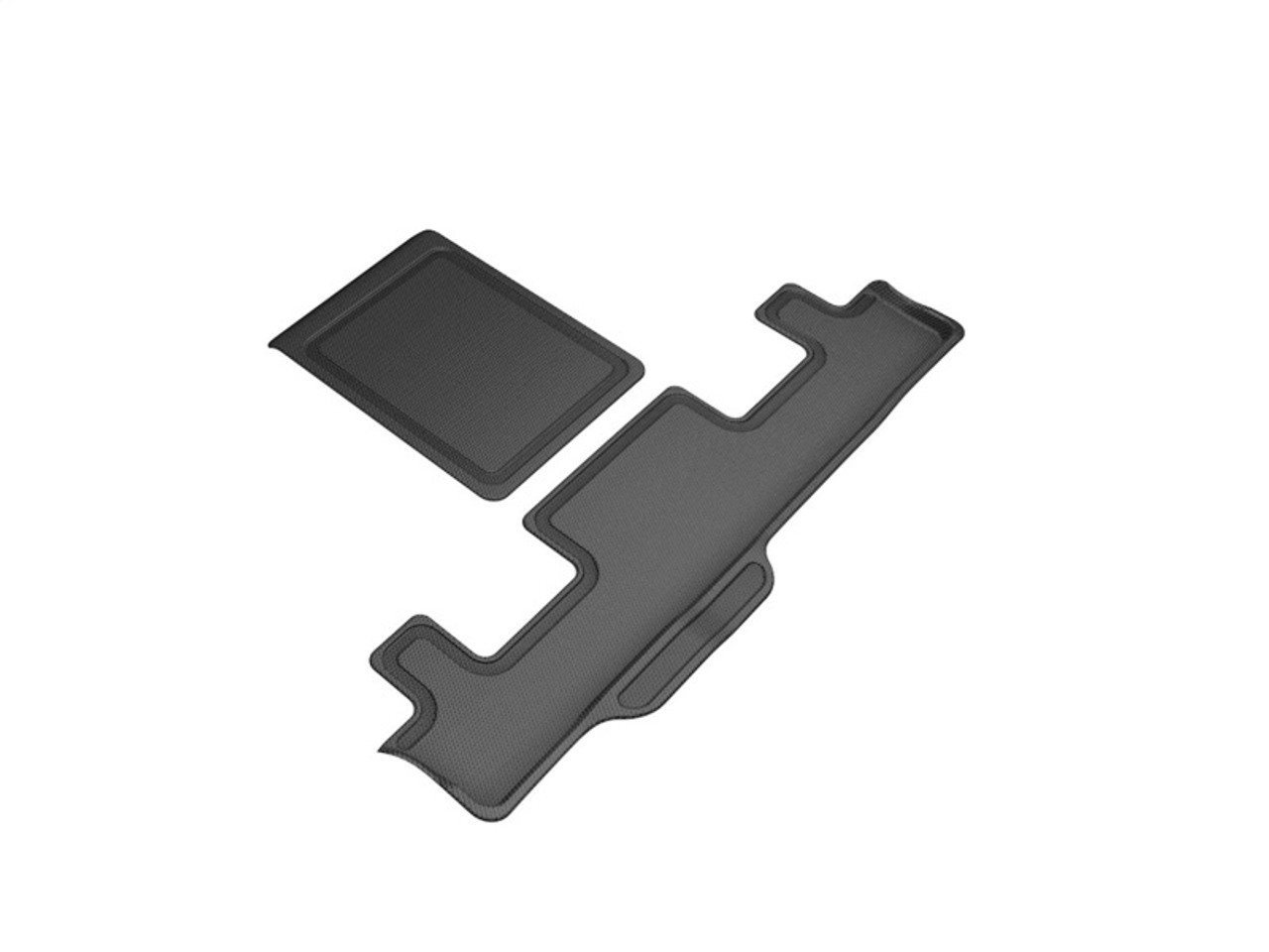 3D MAXpider 2021 Chevrolet Tahoe / GMC Yukon 7-Seats Kagu 3rd Row Floormats - Black - L1CH09331509
