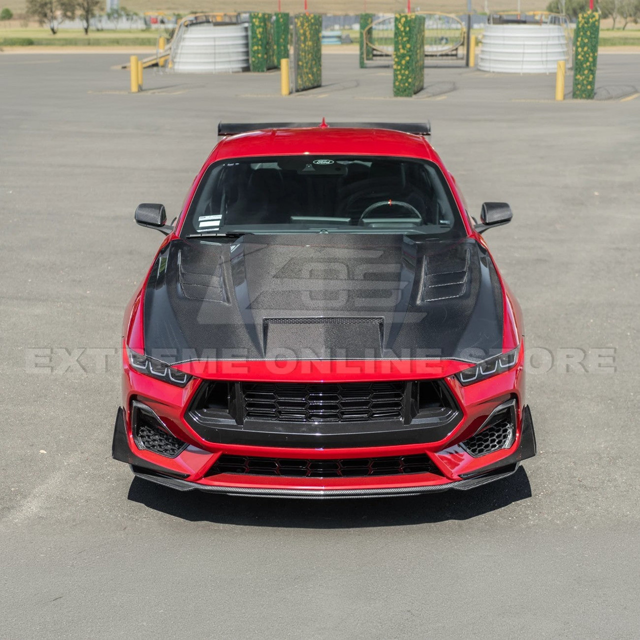 EOS Carbon Fiber Hood Vented - 2024+ Ford Mustang S650