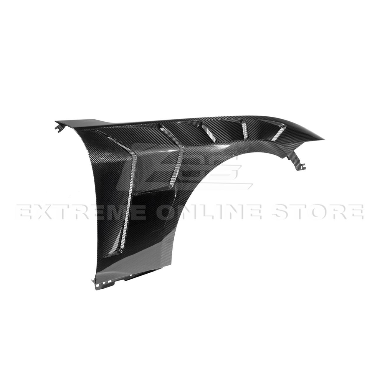 EOS Carbon Fiber Front Fenders GTD Style - 2024+ Ford Mustang S650 (FENDER-1035-BKCF)