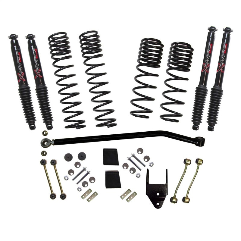 Skyjacker 21-23 Jeep Wrangler JL Rubicon 4XE 4 Dr LT 3.75in Coil Sys w/ Black MAX Shocks - JL37ERBPBLT Photo - Primary