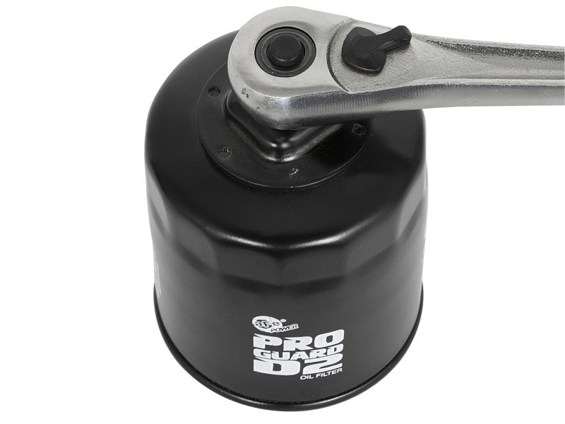 aFe ProGuard D2 Oil Filter w/ 3/8in Ratchet Drive to Remove Filter 07-11 Jeep Wrangler JK V6-3.8L - 44-LF014