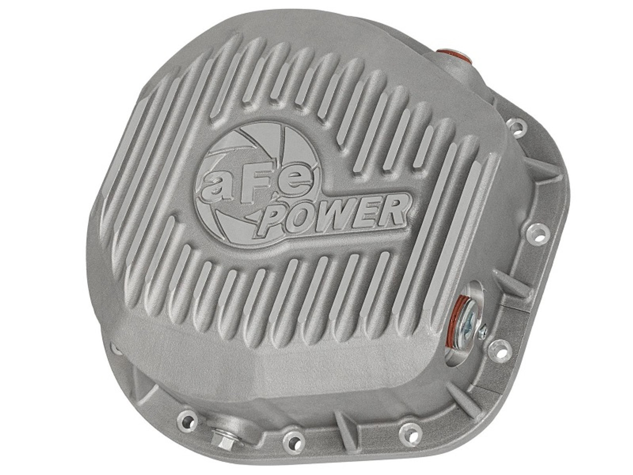 afe Rear Differential Cover (Raw; Street Series); Ford Diesel Trucks 86-13 V8 (td) - 46-70020