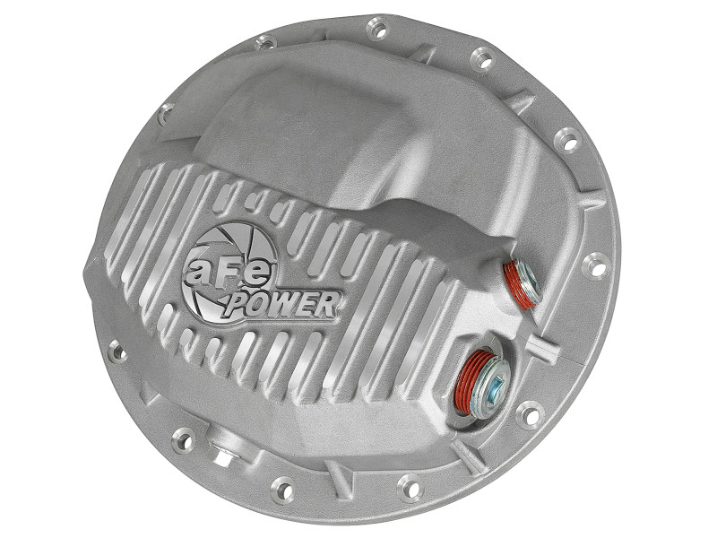 aFe Power Street Series Front Differential Cover Raw w/ Machined Fins 13-18 RAM V8 5.7/6.4L - 46-70400