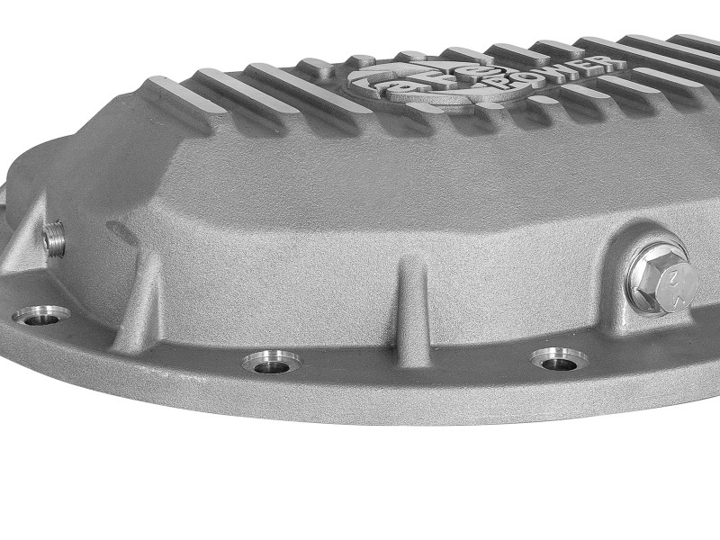 aFe Power Street Series Front Differential Cover Raw w/ Machined Fins 13-18 RAM V8 5.7/6.4L - 46-70400