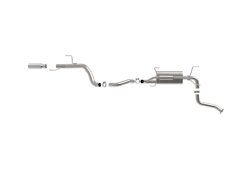 aFe 24-25 Toyota Land Cruiser 2-1/2in to 3in 304 SS Cat-Back Exhaust System w/ Polished Tip - 49-36076-P