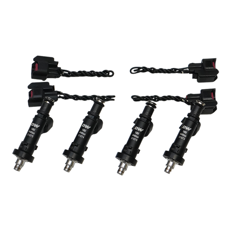DeatschWerks 91-01 Acura Integra / 92-00 Honda Civic OBD I and II B/D/H Series 450cc Injectors - 18U-04-0450-4 Photo - Primary