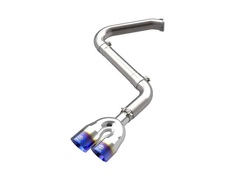 aFe Takeda 21-25 Hyundai Elantra 1.6L (t) 3in. SS Axle-Back Exhaust System w/Blue Flame Tips - 49-37045-L Photo - Primary