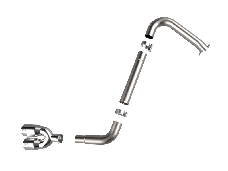 aFe Takeda 21-25 Hyundai Elantra 1.6L (t) 3in. SS Axle-Back Exhaust System w/Polished Tips - 49-37045-P Photo - Unmounted