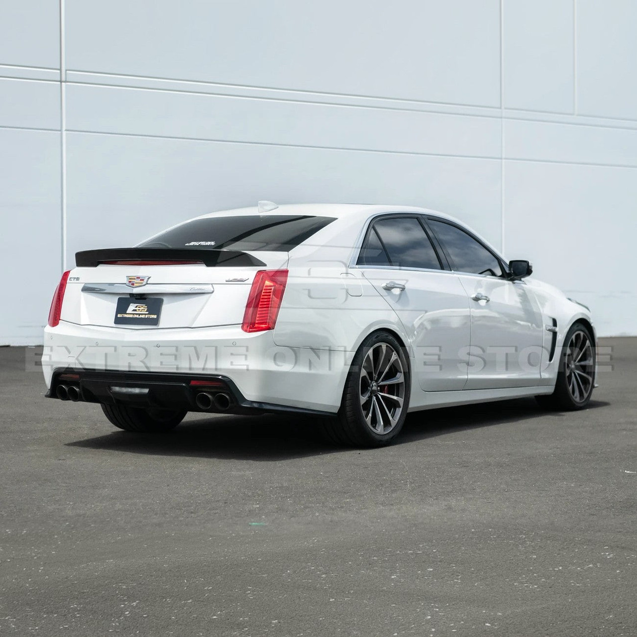 EOS Gloss Black Rear Spoiler - 16-19 Cadillac CTS-V (SPOILER-113-V2-ABS)