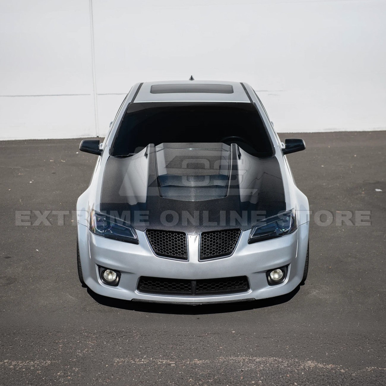 EOS Carbon Fiber Vented ZR1 Style Hood - 08-09 Pontiac G8 (HOOD-942-BKCF)
