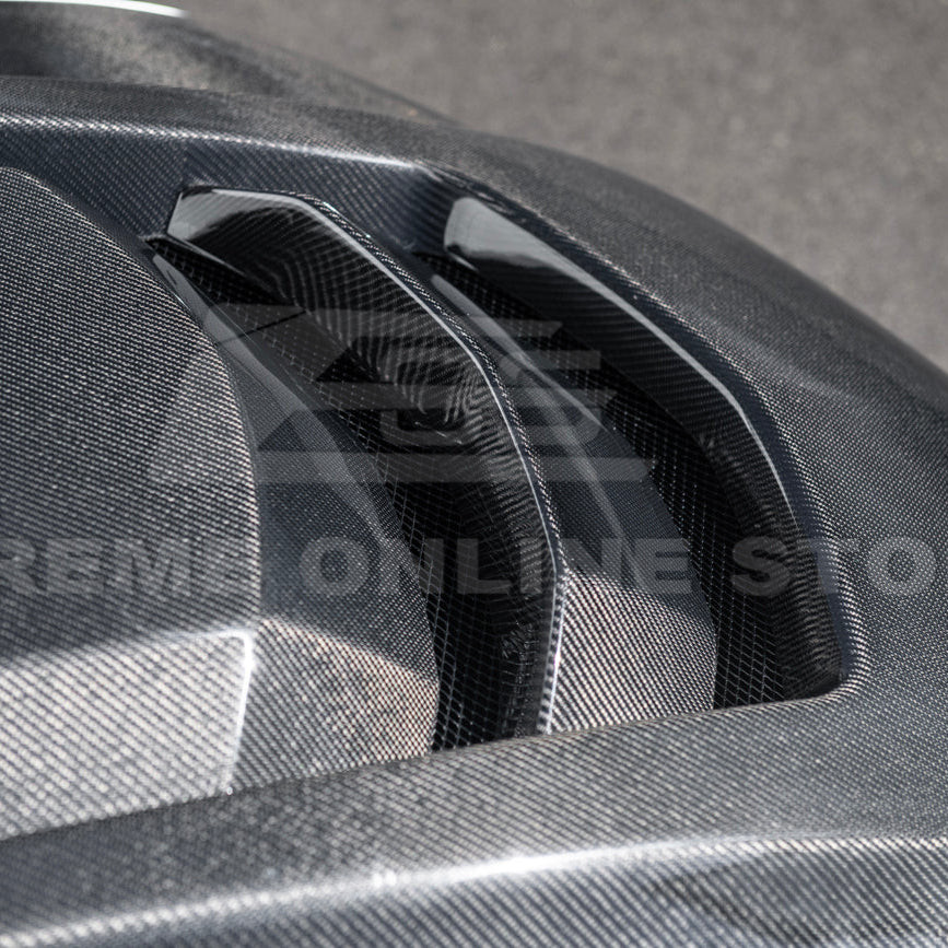 EOS Carbon Fiber Vented ZR1 Style Hood - 08-09 Pontiac G8 (HOOD-942-BKCF)