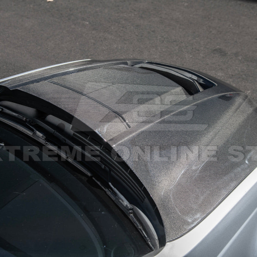 EOS Carbon Fiber Vented ZR1 Style Hood - 08-09 Pontiac G8 (HOOD-942-BKCF)