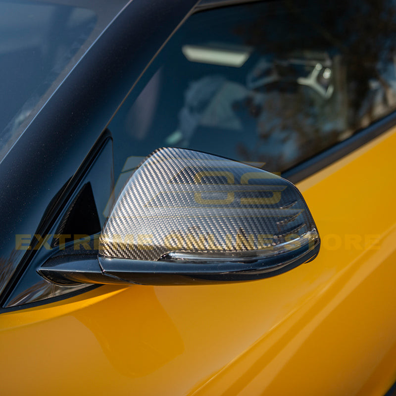 EOS Carbon Fiber Mirror Covers - 2020+ Toyota Supra A90 (MC-424-BKCF)