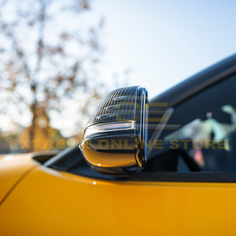 EOS Carbon Fiber Mirror Covers - 2020+ Toyota Supra A90 (MC-424-BKCF)