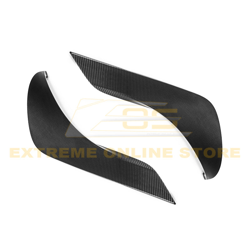 EOS Carbon Fiber Door Garnish Scoops - 2020+ Toyota Supra A90 (DG-266-BKCF)