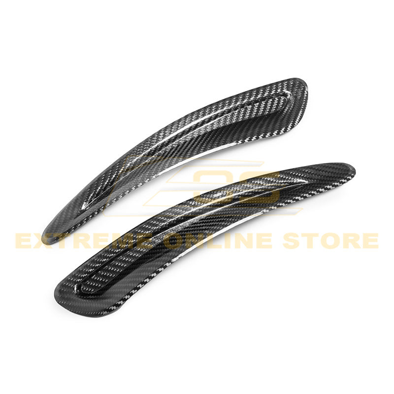 EOS Carbon Fiber Hood Ducts - 2020+ Toyota Supra A90 (VENT-391-BKCF)