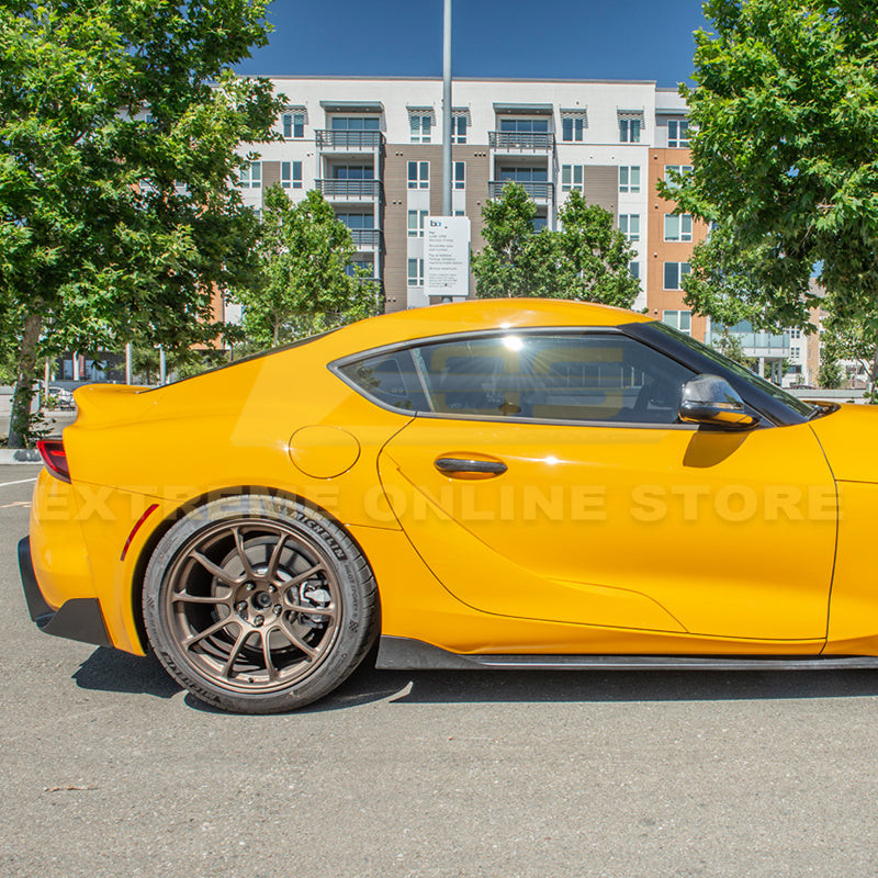 EOS Carbon Fiber Door Handle Covers - 2020+ Toyota Supra (DC-522-BKCF)