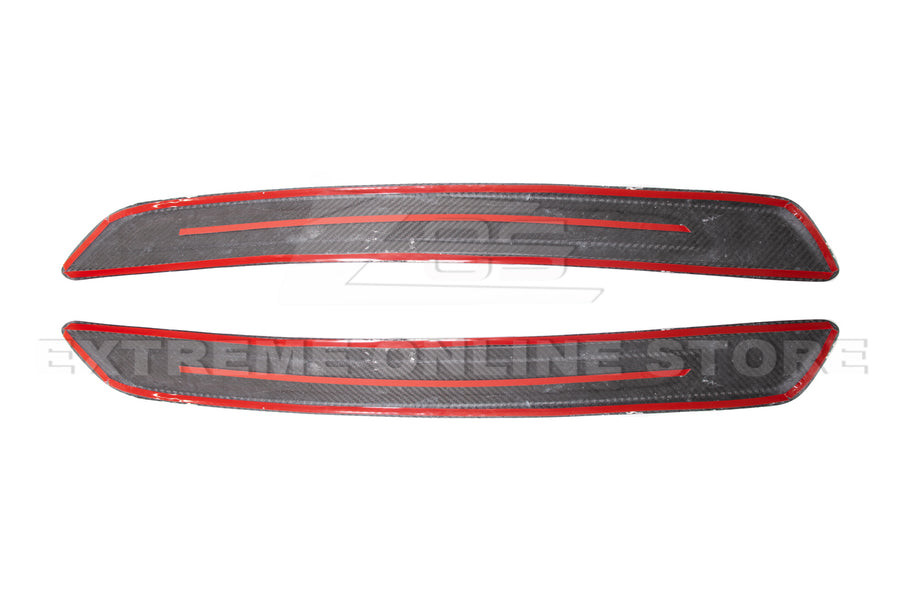 EOS Carbon Fiber Door Sill Covers - 2020+ Toyota Supra (DSP-562-BKCF)