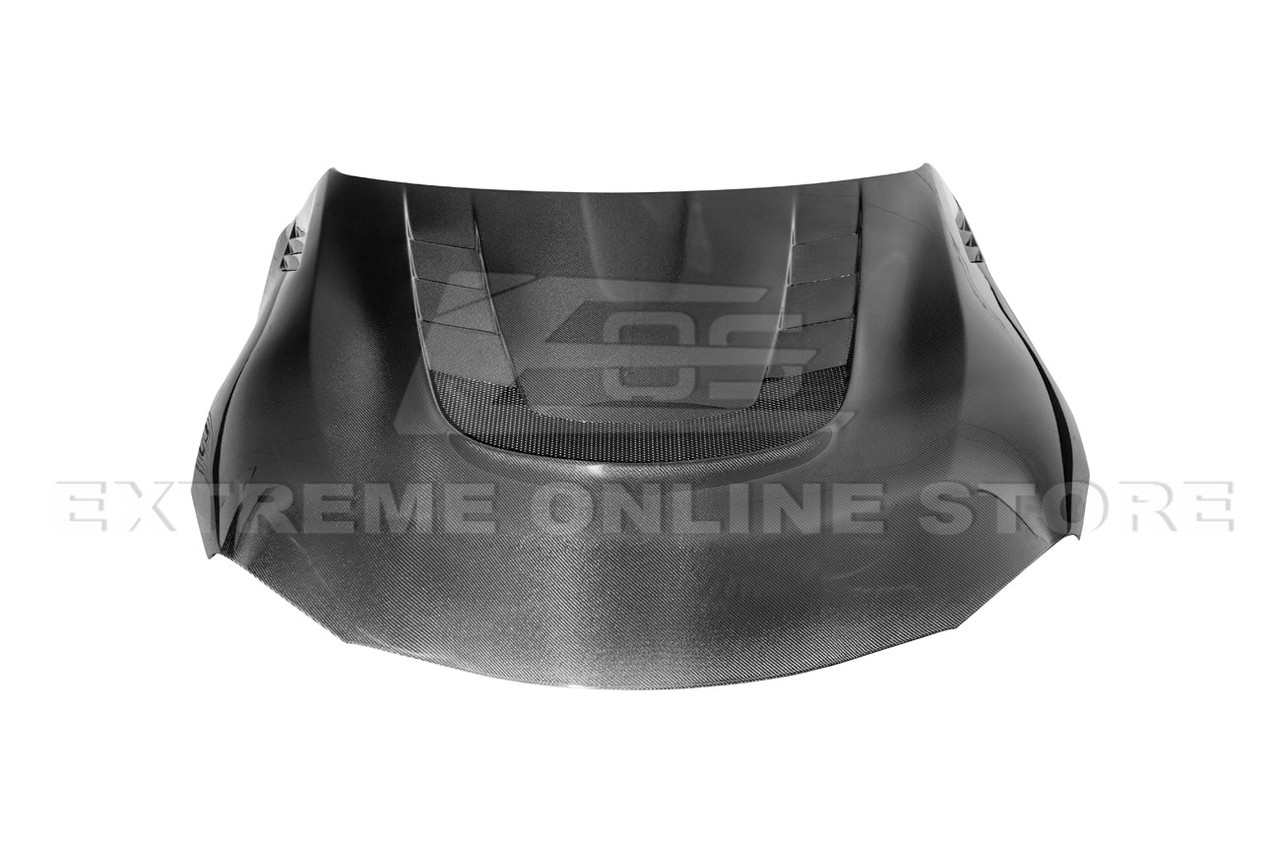 EOS Carbon Fiber Vented Hood - 2020+ Toyota Supra (HOOD-1008-BKCF)