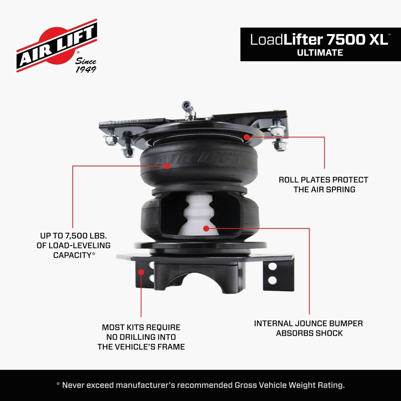 Air Lift LoadLifter 7500XL Ultimate  for 11-17 GM 2500/3500 - 57538
