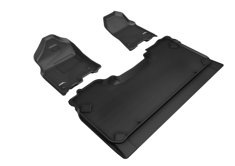 3D MAXpider 2019-2020 Dodge Ram 1500 Crew Cab Kagu 1st & 2nd Row Floormats - Black - L1DG02801509 Photo - Primary
