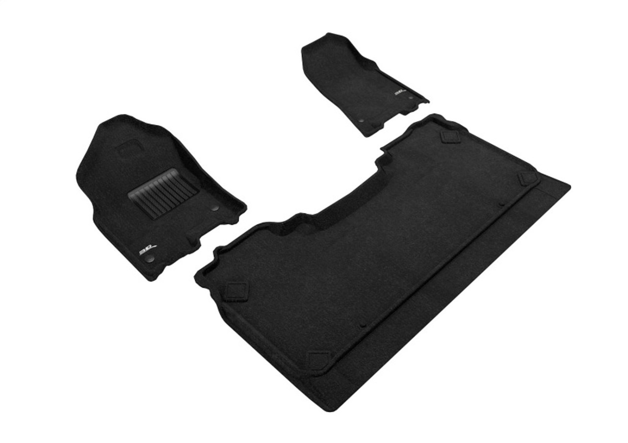 3D Maxpider 19-22 Dodge Ram 1500 Crew Cab w Bucket Front Row Elegant 1st 2nd Row - Set (Black) - L1DG02804709