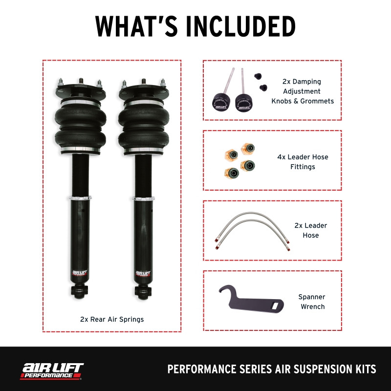 Air Lift Performance 89-00 Lexus LS400 Rear Air Suspension Kit - 76516